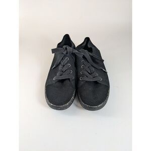 Eileen Fisher Women's Clifton 4‎ Size 9 Black Mesh Lace Up Fashion Sneakers